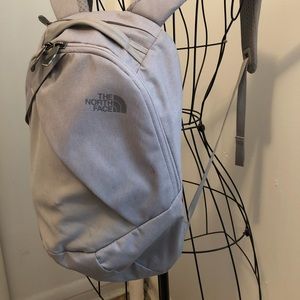 Light grey Northface backpack (slightly used)